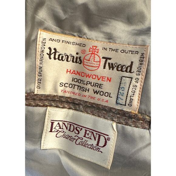 HARRIS TWEED Vintage 100% Pure Irish Wool Tweed Blazer Sport Coat - Picture 5 of 5